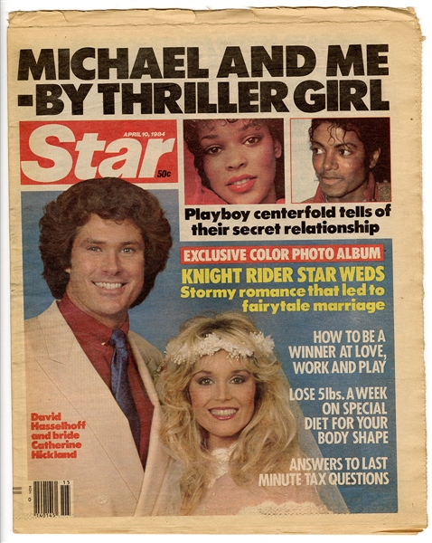 Michael Jackson Owned Original 1984 Star Newspaper