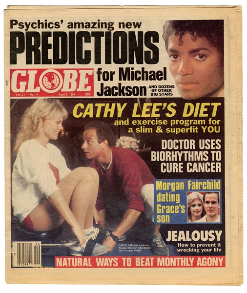 Michael Jackson Owned Original 1984 Globe Newspaper