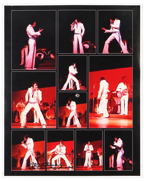 Elvis Presley 1971 Las Vegas International Hotel Concert Photo Montage Posters (5)