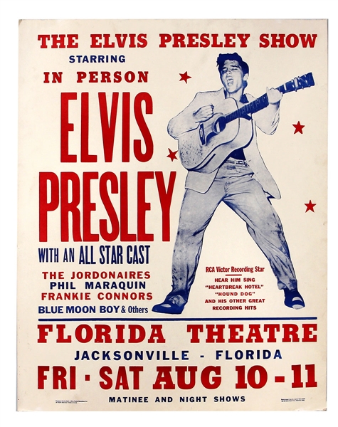 Elvis Presley Florida Theatre Concert Poster