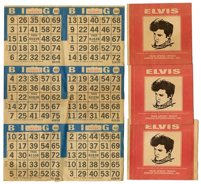 Elvis Presley Vintage EPE Bingo Games