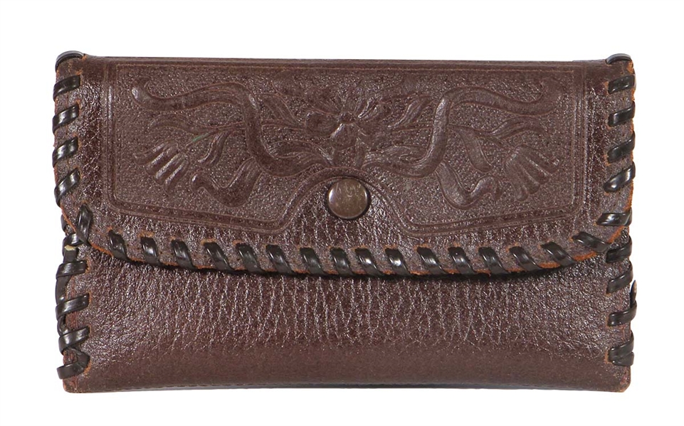 Bob Dylan Owned & Used Tooled Leather Change Purse