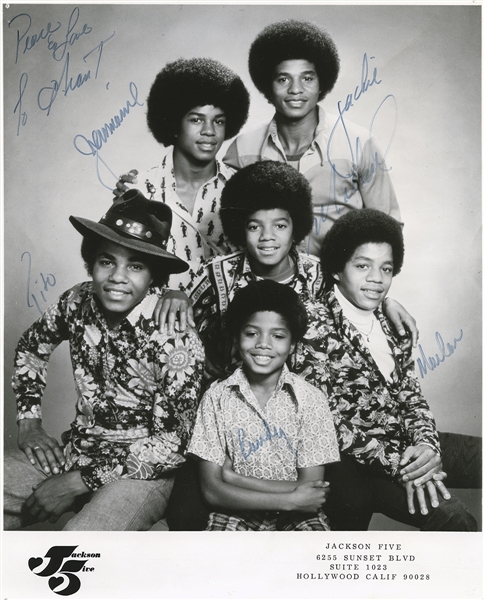 Jackson 5 Fully Signed Photograph