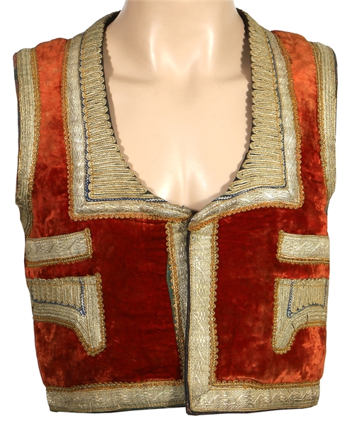 Jimi Hendrix Owned and Worn 1960s Custom Moroccan-Style Vest