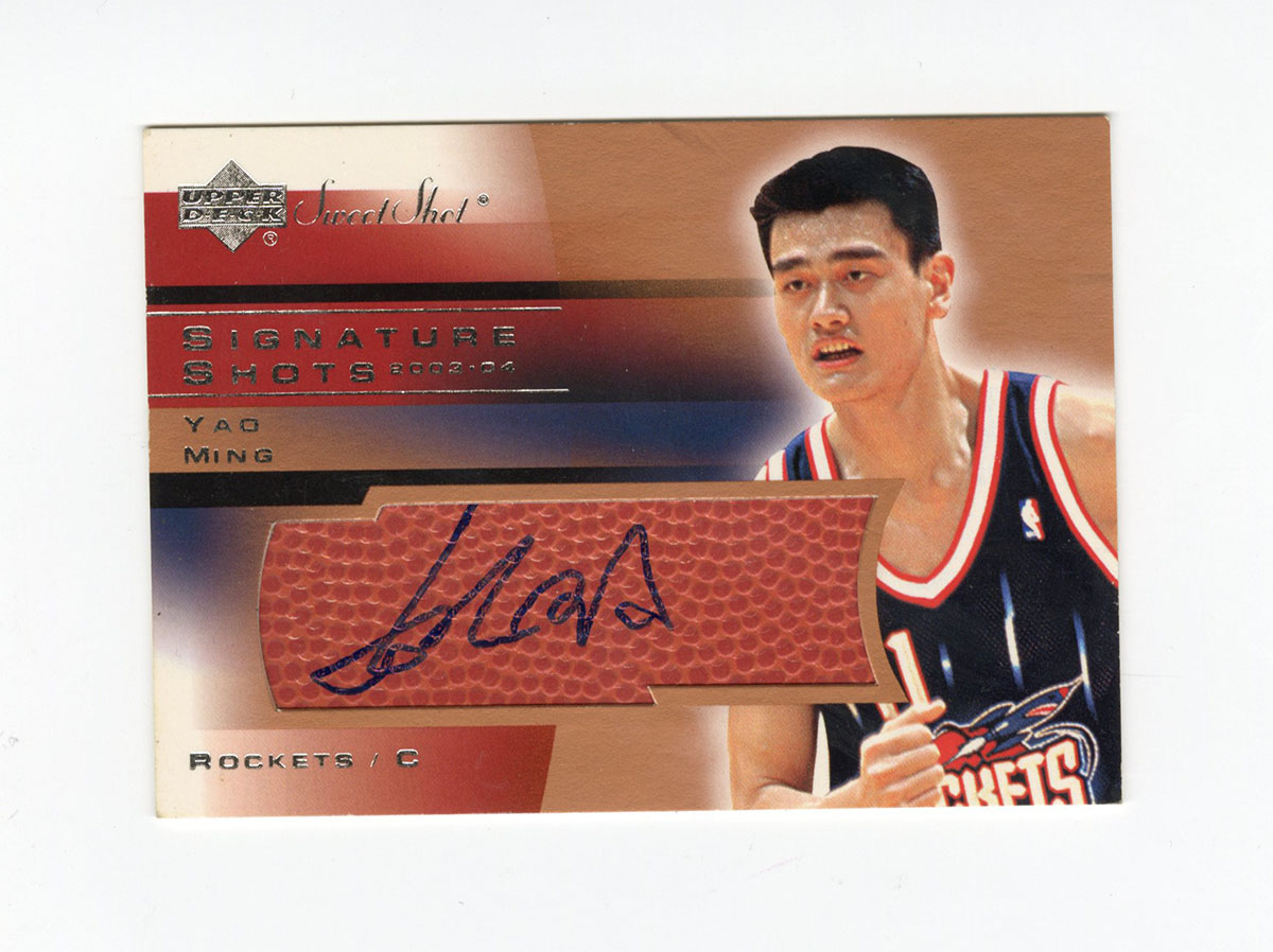 Lot Detail - Upper Deck Sweet Shot #YM Yao Ming Signature Shots Autograph