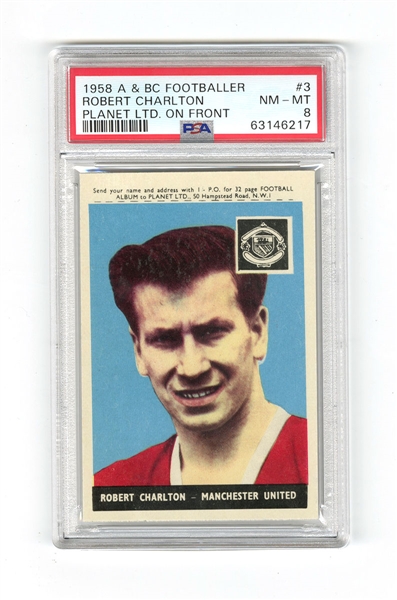 1958 A&BC Robert Charlton Rookie Card PSA 8