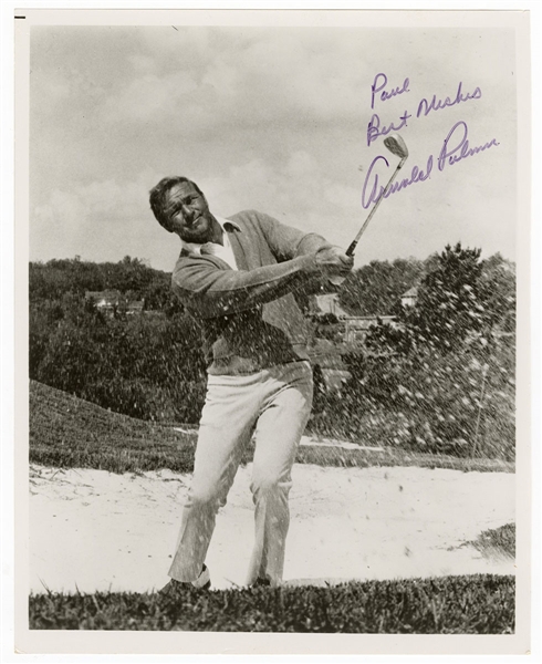 Arnold Palmer Signed & Inscribed Photograph