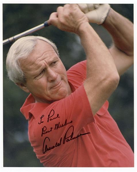 Arnold Palmer Signed & Inscribed Photograph