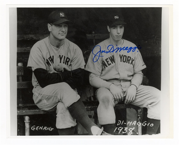 Joe DiMaggio Signed Photograph