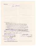 Thurman Munson 1978-81 New York Yankees Signed Player Contract (Last Contract of Career)