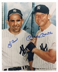 Mickey Mantle & Yogi Berra Dual Signed Photograph JSA