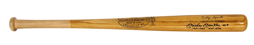 Mickey Mantle Signed & Inscribed Model Bat