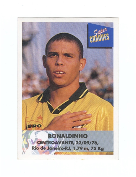 Ronaldo 1997 Panini Super Craques #202 (7 Pop on PSA)