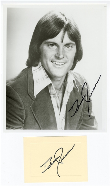 Bruce Jenner Signed Photograph & Cut Signature