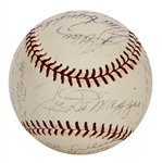 New York Yankees Greats Multi-Signed Baseball with DiMaggio, Mantle & Howard