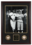 Mickey Mantle & Ted Williams Incredible Signed Baseballs Shadowbox Display
