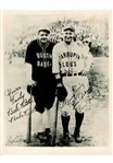 1927-28 Babe Ruth & Lou Gehrig Dual-Signed Barnstorming Photograph JSA (Best Example Ever Sold)
