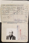 Albert Grossman Signed Original Passport