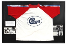 Chicago Lead Singer Terry Kath Stage Worn "Chicago" Baseball Jersey