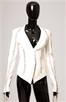 Spice Girl Mel C 2001 Brit Awards Worn Custom White Leather Backless Jacket