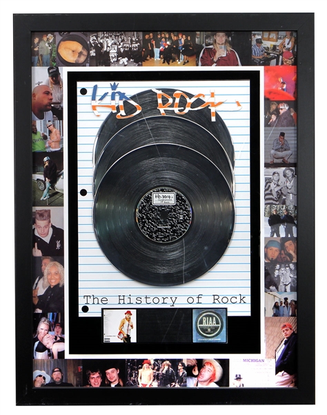 Kid Rock "The History of Rock" Original RIAA Album Award Display