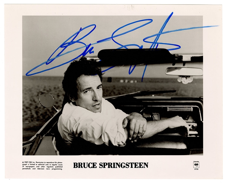 Bruce Springsteen Signed Promotional Photograph REAL