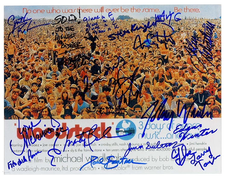 Woodstock Signed Photograph JSA Guarantee
