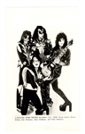 Kiss Original Stamped Promo Photograph 1979