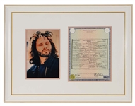 Jim Morrison Birth Certificate