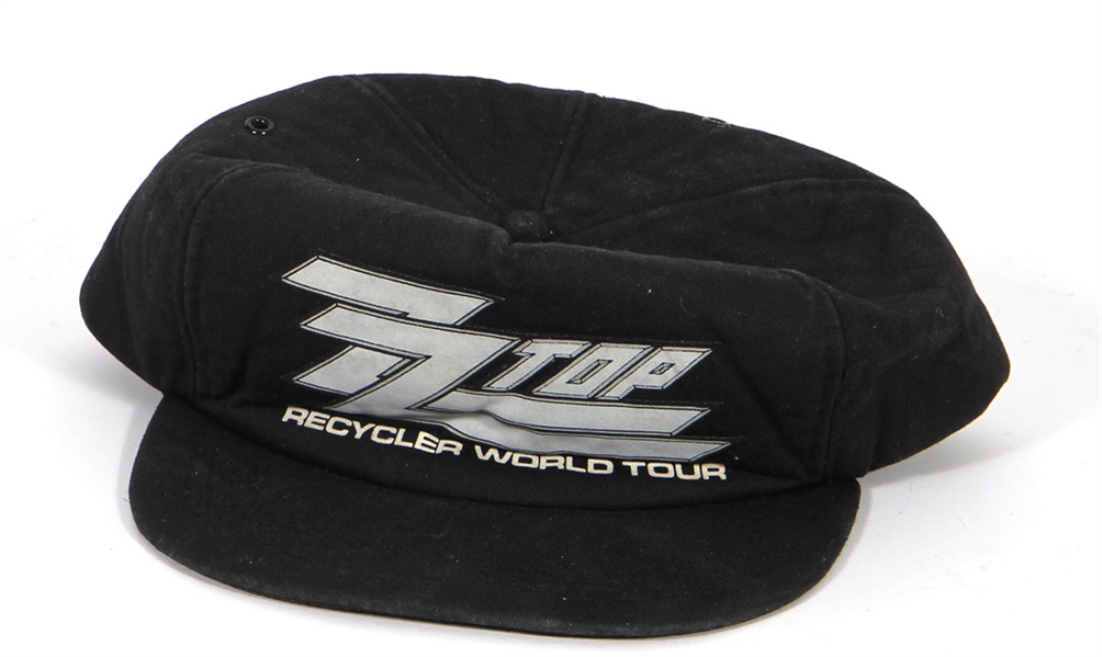 Dusty Hill Owned & Stage Worn ZZ Top Recycler World Tour Cap