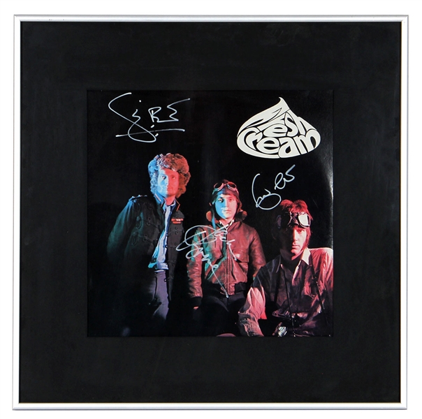 Cream Eric Clapton, Jack Bruce and Ginger Baker Signed "Fresh Cream" Album