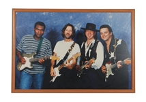 Enlarged Color Photograph of Eric Clapton and Stevie Ray Vaughan