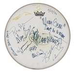 Allman Brothers Band 1996 "Late Show With David Letterman" Stage Used & Signed Drumhead JSA