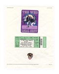 The Who Original Backstage Concert Pass, Concert Ticket and Guitar Pick