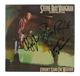 Stevie Ray Vaughan and Double Trouble Signed "Couldnt Stand the Weather" Album JSA