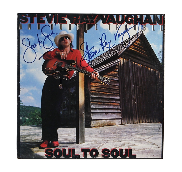 Stevie Ray Vaughan Signed & Inscribed "Soul to Soul" Album