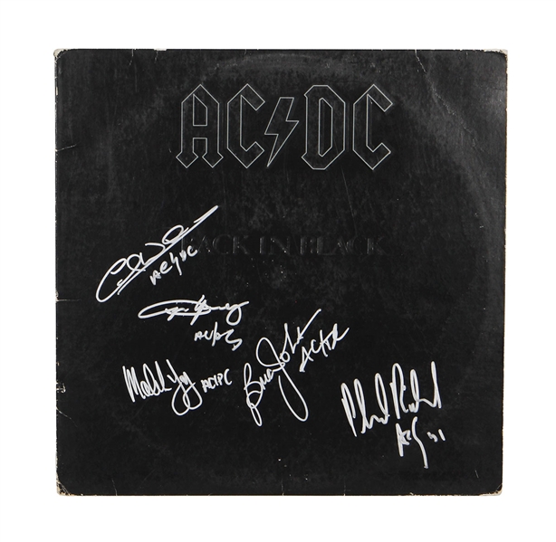 AC/DC Band Signed "Back In Black" Album JSA