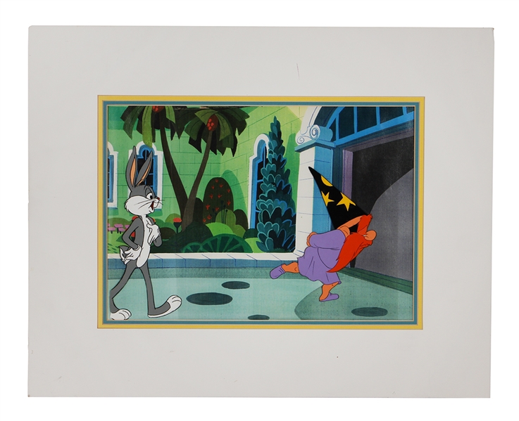 Bugs Bunny and Yosemite Sam Original Cartoon Cell Artwork