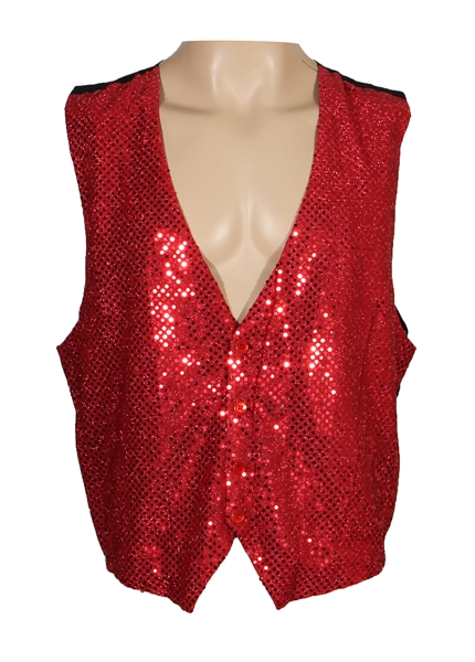 Quiet Riot Kevin DuBrow Owned & Stage Worn Metallic Red Vest