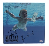 Nirvana Dave Grohl and Krist Novoselic Signed "Nevermind" Album PSA