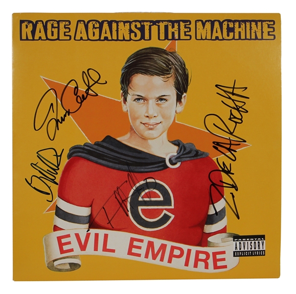 Rage Against the Machine Signed "Evil Empire" Album PSA
