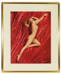 Marilyn Monroe Signed Original Tom Kelley 16 x 21 Nude "A New Wrinkle" Print