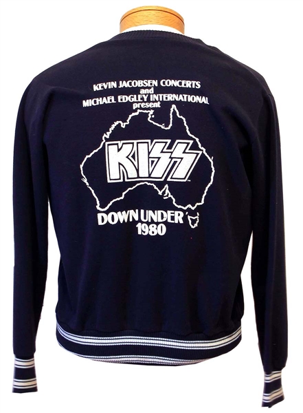 KISS Unmasked Tour Australia Map 1980 Aussie Road Crew Tour Jacket