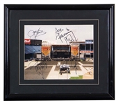 KISS Tiger Stadium Concert Stage Production Photo Signed Gene Simmons Paul Stanley Peter Criss Ace Frehley 1996 Alive Worldwide Reunion Tour