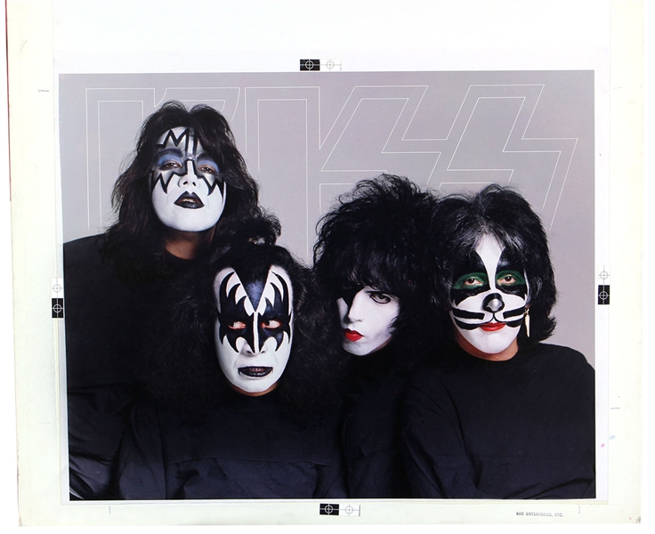KISS 1979 Dynasty Album Insert Poster Master Mock Up Proof Not Altered Yet -- from Kisss Archives from 2001 Official Kiss Auction