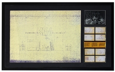 KISS Rock And Roll Over Japan Tour 1977 Concert Stage Blueprints Framed from 2001 Official Kiss Auction