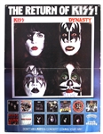 KISS 1979 Dynasty Album 4FT x 3FT USA Promo Record Store Display Aucoin Signed by Peter Criss