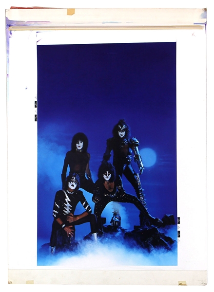 KISS Creatures of the Night 1982 Loudest Band In The World Master Photo used to make the Album Promo Poster 2001 Official Kiss Auction