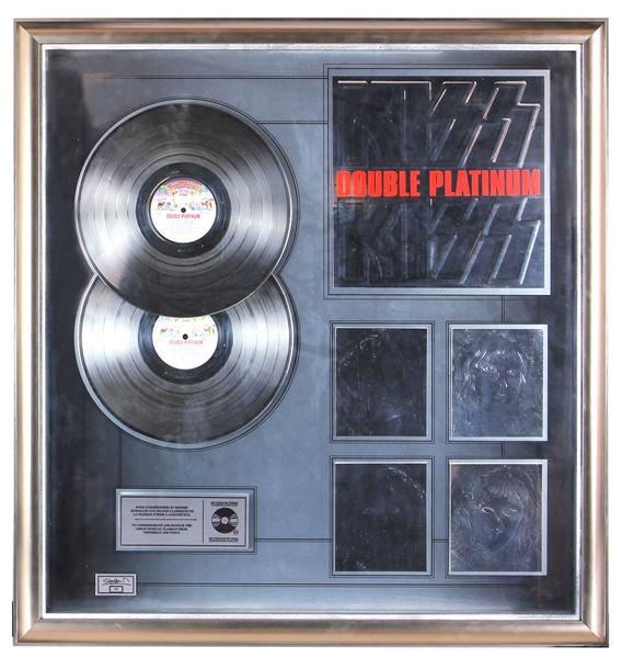 KISS 1978 Double Platinum Album Set Professionally Custom-Made Commemorative Platinum Record Award Style Display Plaque
