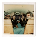 KISS Original Vintage Polaroid Photo taken by Ace Frehley in Private Plane Gene Simmons Paul Stanley Peter Criss JR Smalling 1975/1976